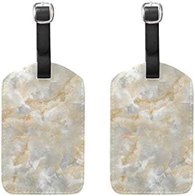 Marble Texture Travel Luggage Tags Airlines Baggage Labels 2pcs