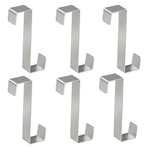 Yahee Türhaken Türhänger Kleiderhaken Badezimmerhaken Garderobenhaken aus Edelstahl 6er Set - 5