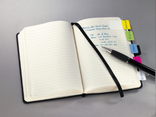Tab Marker Film Adhesivo Marcadores Extra Fuerte 25 x 38 mm 60 hojas de lim  n color de rosa azul   p  rpura blanco   amarillo