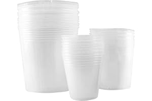 Berrywho 30 Pcs Clear Plastic Plant Pot, Plant Nursery Pots Seed Starting Cup Plastic Planter mit Drainage-Loch für Sukkulenten Kräuterblume Pflanze