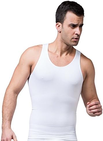 FitnessSun - Mens Tights Undershirt - Compression Base layer - Body Shaper Sports Muscle Tank Top - Abs Abdomen Slim