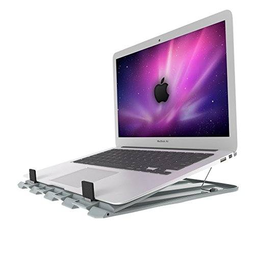 Bidear Faltbar Laptop Ständer, Beweglicher Spielraum Notizbuch Laptop Schreibtisch mit eingebauter Mausunterlage - 3