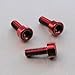Produktbild Alu Inbus Schraube M3 x (0.5mm) x 8mm Rot