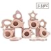 Produktbild Promise Babe 11pc Baby Hölzerne Kinderkrankheiten Animal Fish Krankenpflege Spielzeug Organisches Holztier Kleinkinder Beißring Set Duschgeschenk Montessori Spielzeug