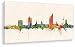 Produktbild Druck auf leinwand "Stencil" Graffiti - Bild "Leipzig Skyline" Paul London! Bild fertig auf Keilrahmen !Kunstdrucke, Wandbilder, Bilder zur Dekoration (40x80cm)