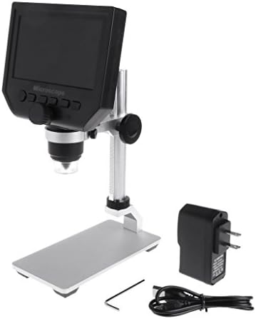 Wireless Digital Microscope - 1-600X Zoom Microscope 4.3" LCD Screen HD Digital Microscope 1080P Magnifier Camera Video Recorder for Android iOS Digital Microscope with Al-Alloy Stent by BouT