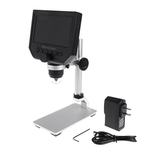 Wireless Digital Microscope - 1-600X Zoom Microscope 4.3" LCD Screen HD Digital Microscope 1080P Magnifier Camera Video Recorder for Android iOS Digital Microscope with Al-Alloy Stent by BouT