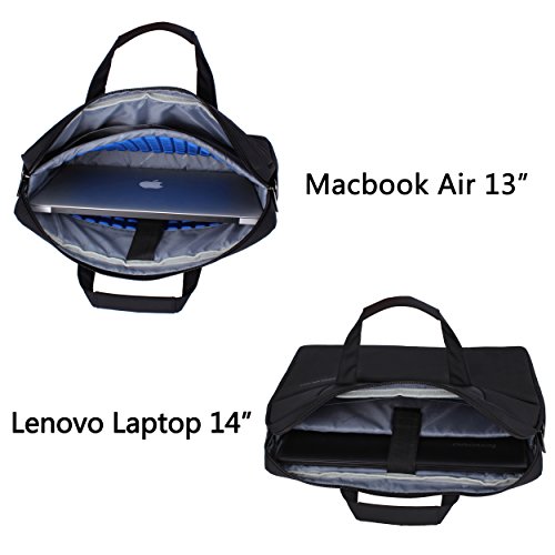 Laptop Tasche, XGUO 14 Zoll Laptop Tasche Mit Shockproof Pad Für Surface Pro Surface Book Macbook Sleeve Hülle Schultertaschen Tablet mit einer Bildschirmdiagonale von 35,8 CM(14 Zoll, Schwarz) - 4