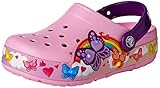  Crocs CFL ButterflyBand Lights Clog K, Zuecos Unisex niño, Rosa (Carnation 6i2), 30/31 EU