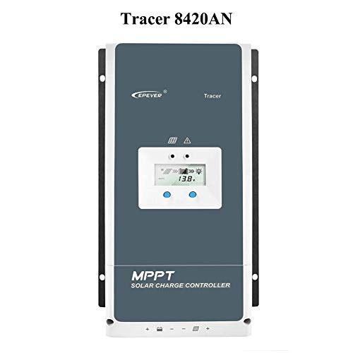 EPEVER® 80A MPPT Regulador de carga solar Serie Tracer AN con 12V/24V/36v/48v Auto Max 150V 3000W Entrada Negativo Regulador solar a tierra apto para batería de gel sellado de plomo-ácido AGM (80A)