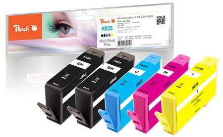 Preisvergleich Produktbild Patronen Peach HP Nr. 655 MultiPackPlus Retail Comp.