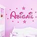 Personalised WALL STICKER Name with Stars, Disney Style children Room, Nursery B zz2 -Medium -SIZE 90cm x 30cm (36" x 12") -Baby Blue