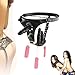 Produktbild GHJGFGH Umschnalldildo Strap On Dildo/Analplug 3 Silikon Vibratoren Dildos, Penis Nachbildung Mit Einstellbar Gurtzeug, Erotik Flirten Sex-Spielzeu Für Frauen Und Männer, Paare Vor Allem Lesben