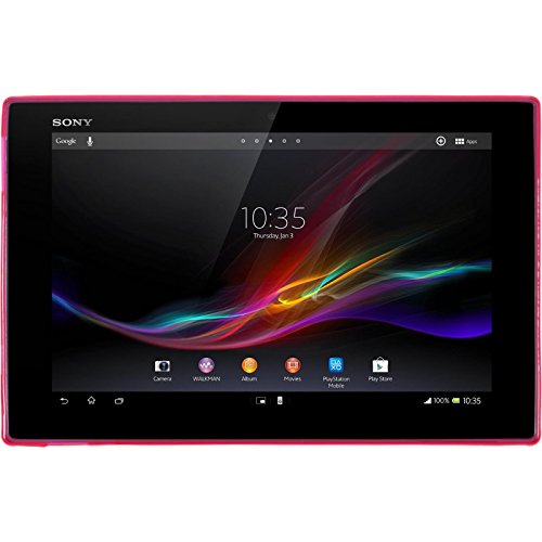PhoneNatic - Carcasa de silicona para Sony Xperia Tablet Z  dise  o de X  color rosa