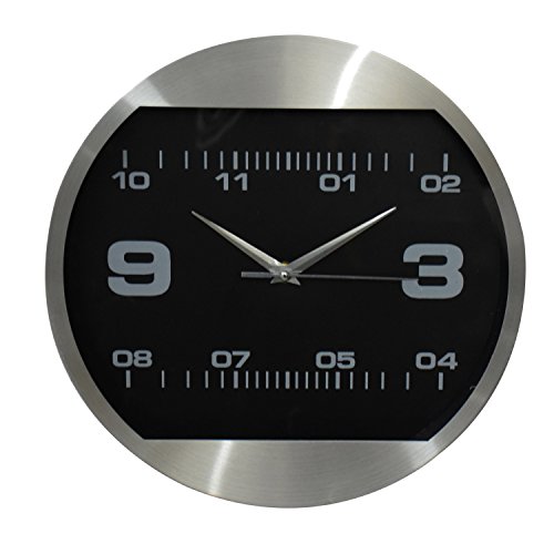 Arip Analog Wall Clock (Shiny Silver_03)