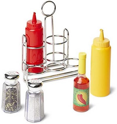 Woodega Melissa &amp; Doug – Ketchup &amp; Mustard Bottles Set – 20X19X13 cm, Multi