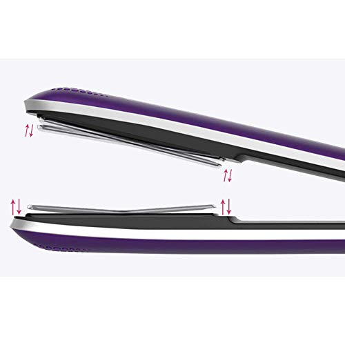 JH  Straightening Hair Straightener 4 Speed Control - Straight Plate Hot Ceramic Curling Iron LED Display 2M Power Cord  Color   PURPLE 