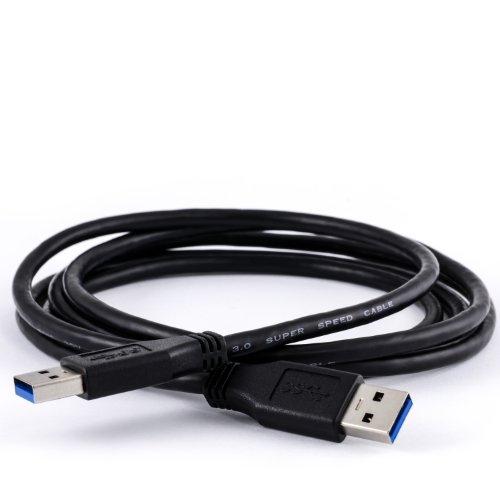 CSL – 3,0m (Meter) USB 3.0 Super Speed Anschlusskabel | Stecker A zu Stecker A | | bis zu 5 Gbit/s | Kabel schwarz - 2