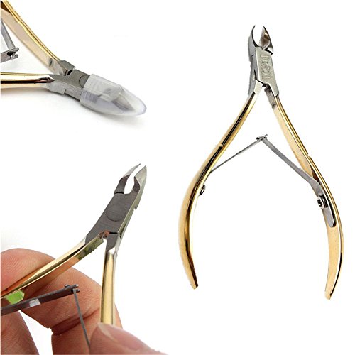 Gemini_mall® Stainless Steel Cuticle Nipper Dead Skin Cutter Remover Nail Art Clipper Manicure Tool