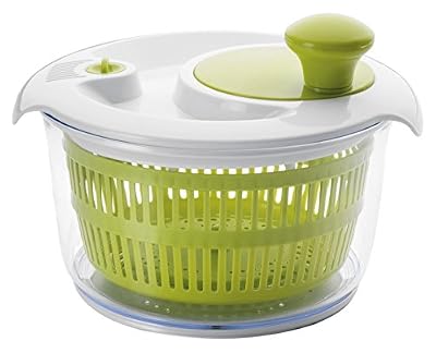 IBILI 783120 Essoreuse à Salade 20 cm, Plastique, Blanc/Vert, 22 x 16 x 22 cm