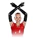 Produktbild Rubberfashion sehr lange Latex Handschuhe Latexhandschuhe bis zum Oberarm mit veredelter Oberfläche nicht chloriert für Frauen und Herren 1 Paar schwarz L