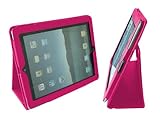 Modern-Tech PU Leather Pink Flip Stand Case for Apple iPad 2 - 