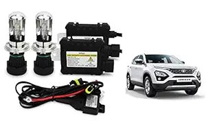 RS Enterprises Cars Tata Harrier New H4 - HID Conversion Light Kit ( 2 HID Light , 2 Blaster , Wiring ) Vehicle HID Kit for Car Headlight