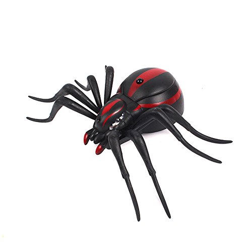 Insectes à télécommande Infrarouge Insectes Nouveau Style Simulation araignées électrique RC Jouet pour Halloween Cadeau pour Adultes Insectes Farce (Araignée)