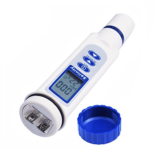 Digitale Salinensalz Wasserqualität Meter Tester Checker Wasser Pool und Koi Fisch Teich, Hydroponik, Gartenarbeit, Aquarien mit Temperatur 70ppt Wasserqualität Tester IP65 Wasserdichte Rate - 9