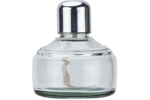 BCENYAZ Alcohol Burner Lamp 150 ml Glass Bunsen Burners Lab Equipment Heating for Science Experiments and Home with Stainless Steel Cap