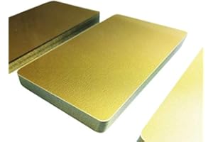 KARTENSTUDIO Plastic Cards Gold Soft | Premium Quality from Germany | Choice of 1-100 | Food Safe | EC Card Format | Blank PVC Cards | NEW!