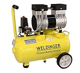 Flüsterlautstärke von nur 48 bis 65 dB (knapp 90 % leiser als handelsübliche Kompressoren gleicher Leistung)