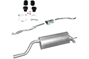 POLMOSTROW Auspuff ENDSCHALLDÄMPFER MITTELSCHALLDÄMPFER + Montagesatz Achtung es passt nur für angegebene Auto !!!