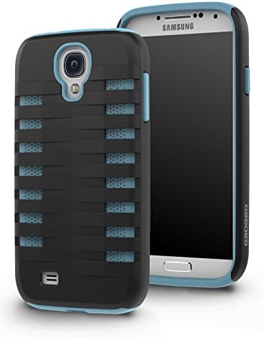 GADGEO Galaxy S4 Tough Heavy Duty Shock Proof Defender Case Cover - Two Piece Protective Hard Case - Best Samsung Galaxy S4 Strong Armour Hybrid Case Cover Includes Screen Protector Film