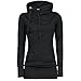 Produktbild Hansee Mode Frauen Lose Pullover T-shirt Langarm Bluse Hoodies (Schwarz, Asian Size L3)