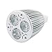 Produktbild sourcing map DC 12V 9W MR16 3 LEDs Ultra Bright COB Scheinwerfer Glühbirne Energiesparendes Downlight Reinweiß