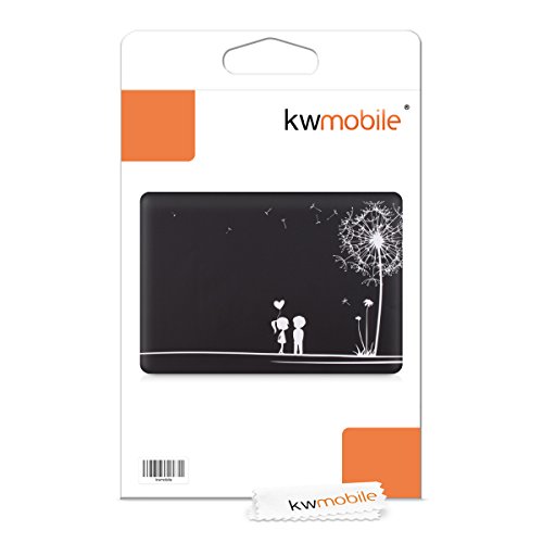 kwmobile Aufkleber Sticker für Apple MacBook Pro Retina 13″ (ab Ende 2012) Skin Folie Voderseite Decal Pusteblume Love Design - 5