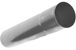 DACHRINNEN & ZUBEHÖR TITANZINK Regenablaufrohr Titanzink 1 Meter Stück in den Größen 60, 76, 80, 87 und 100 mm (76 mm)