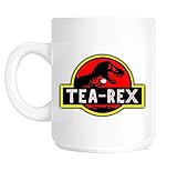 Regalo fácil de envolver. Parque jurásico flashsellerz lema taza de té-Rex