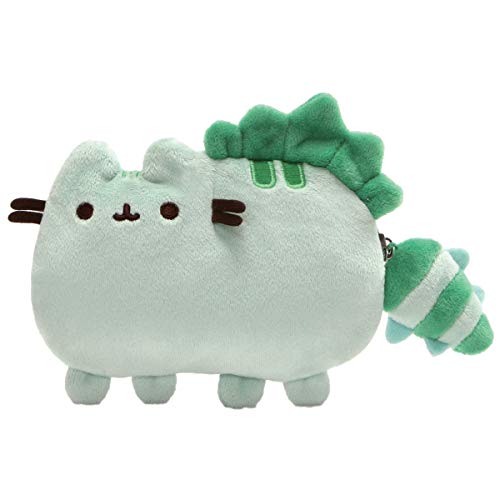 Preisvergleich Produktbild Pusheen [Q1870] - Plüsch geldbörse 'Pusheen' (pusheensaurier) grün - 10 cm.