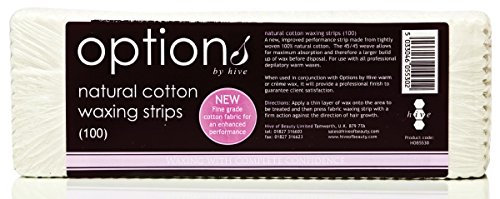 Hive Of Beauty Natural Cotton Waxing Strips Waxing Leg Body - 100pcs Pack CODE: HOB5530