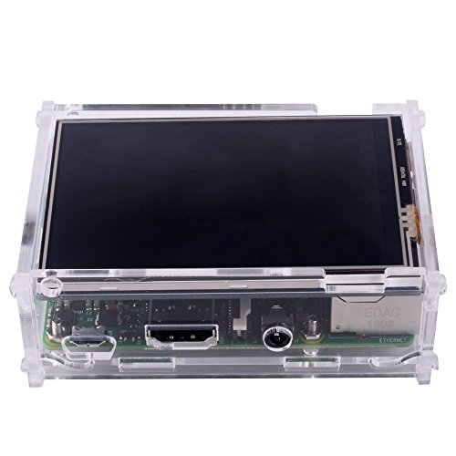 Kuman 3 5 Pulgadas Pantalla T  ctil de TFT  320x480 Resoluci  n TFT LCD con la Caja Protectora   3 x Disipadores de Calor   Pluma T  ctil para Raspberry Pi 3 Modelo B  Pi 2 Modelo B y Pi Modelo B   SC11
