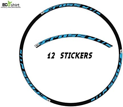 Ecoshirt BM-6OEL-SMTD Stickers Mavic Crossroc 29" Am22 Tire Adesivi Decal Aufkleber MTB Stickers Bike, Blue