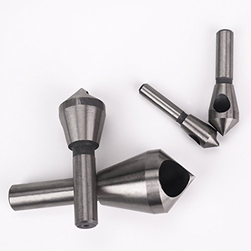 EgoEra® 4 Stück Entgratsenker/ Entgrater bit/ Kegelsenker / Anfasen/ Senker Bohrer Bit Set Tool Set - 2