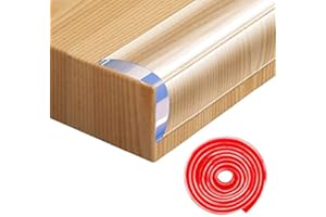 VOBULAFY Sicherheitseckenschutz, Kanten- und Eckenschutz, Babysicherung, Sicherheitsecken, transparent, Möbel, Tisch-Eckenschutz für Möbel gegen scharfe Ecken (1 cm x 4 m)