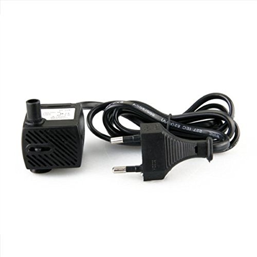 WINOMO AC Aquarium 220V-240V 350L/H 4W Aquarium Teichpumpe Tauchpumpe Wasser mit EU-Stecker (schwarz) - 3