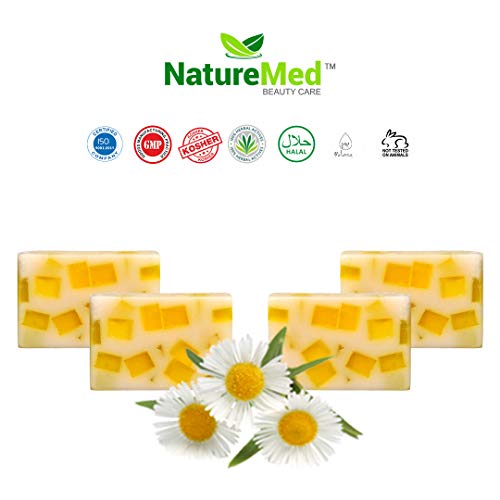 Naturemed Chamomile (Pack Of 4) Soaps Bathing Bar Enrich With Dead Sea Salt, Chamomile Extract Handmade Paraben free SLS free Glycerine soap RS.324 (60.00% Off) - Amazon Naturemed Chamomile (Pack Of 4) Soaps Bathing Bar Enrich With Dead Sea Salt, Chamomile Extract Handmade Paraben free SLS free Glycerine soap RS.324 (60.00% Off) - Amazon