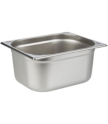 Lacor Bac 1/2 Inox 265x325x65mm - Bac Gastro Professionnel Argenté - Qualité Européenne