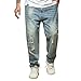 Produktbild Jeans Herren Große Größen für Herren-Jeanshosen, Herren Regular Fit Jeans Ripped Stright Stretch Mode Beiläufig Jeanshose Lange Hose Herren S-8XL