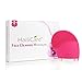 HailiCare Electric Facial Cleansing Brush Natural Silicone Rechargeable Face Massager, Rose